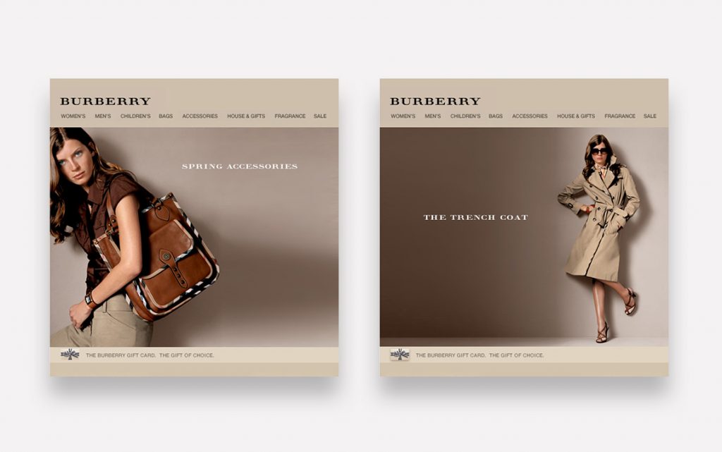 Burberry Luxury Email Design