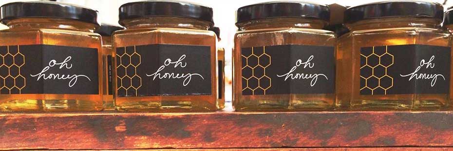 jars of honey from Oh Honey Apiaries of New Jersey